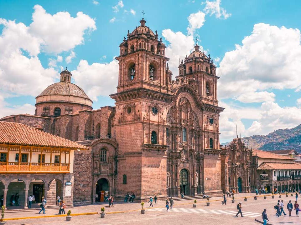 Church of the Society of Jesus in Plaza de Armas in Cusco, Peru