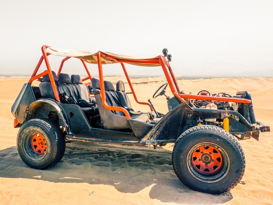 A dune buggy in Huacachina, Peru